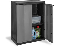 LIVARNO® Home Kunststof Kast 53 × 17 × 71 cm – Opbergkast met Verstelbare Legplanken – Stevige en Lichtgewicht Kast voor Garage, Bijkeuken of Badkamer – Weerbestendig & Onderhoudsvriendelijk
