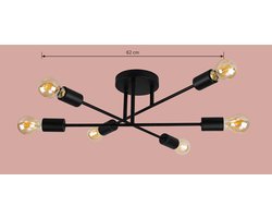 Livarno Home - LED-plafondlamp - Moderne lamp met getint glas voor een huiselijke sfeer - Aantal LED's: 6 - Vermogen: max. 4,2 W - Fitting: E27