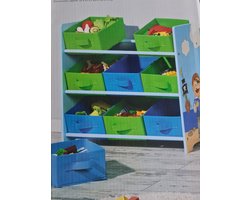 Livarno Home Opbergrek voor Kinderen - 65 x 60 x 30cm - Blauw