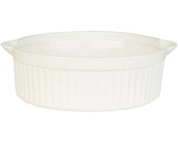 Livarno home Ovenschaal - Wit - 23 cm - Rond - 1.8L