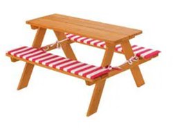 LIVARNO Home Picknicktafel voor kinderen, met kussens - Afmetingen: 89 x 79 x 50