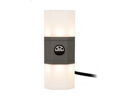 LIVARNO LUX® Buitenlamp met Bewegingssensor – Grijs – 15W LED – 650 Lumen – IP54 – Warm Wit Licht – Weerbestendige Wandlamp voor Buiten
