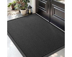 Livatto Deurmat 90 x 150 cm Antislip Zwart