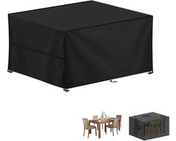 Livatto Tuintafelhoes 120x80x75 cm - Waterdichte Outdoor Tafelhoes 420D Oxford Stof - Winddicht en UV-Bestendig - Beschermhoes voor Tuinmeubelen