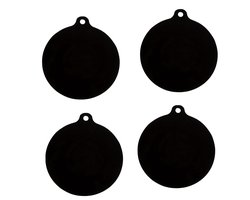 Livé® 4-delige Ronde Siliconen Pannenonderzetters – Hittebestendig & Antislip