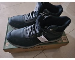 Livergy Leren Heren Schoenen - Maat 44 - Blauw