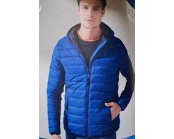 Livergy Lichtgewicht Heren Jas - Blauw - Maat M 48/50 - Met capuchon