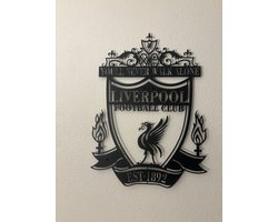 Liverpool Muurdecoratie-Liverpool Wanddecoratie-metalen wanddecoratie- voetbal-Liverpool-Wanddecoratie-Muurdecoratie-45*60cm