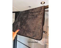 Liviahome Fastdry Droogdoek 2 Stuks – Beste kwaliteit- Absorbeert tot 1000 ml – Antraciet FastDry Microvezel – 60x40 cm – Hoogwaardige Microvezel – Streeploos & Kalkvrij –Voor Badkamer,Keuken- optie 2-3-4-6 stuks