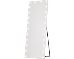 Livingbright - Passpiegel Staand - Staande Spiegel Passpiegel Hangend met Verlichting - 173cm Hoog - Wit