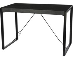 Livingfurn - Bartafels Norris Bar Table 140cm - Mangohout / Gecoat Staal