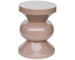 Livingfurn Bijzettafel Brix - Rond Roze Staal - 36x36x47cm