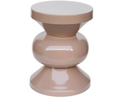 Livingfurn Bijzettafel Brix - Rond Roze Staal - 36x36x47cm