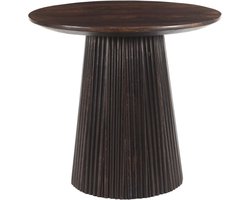 Livingfurn bijzettafel Salvator walnut 50x50x46 cm mangohout