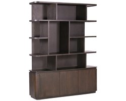 Livingfurn - Boekenkast Rivano Basalt - 45x170x215cm