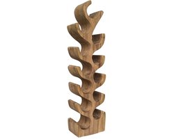 Livingfurn - Decoratie Suar Winerack 12 - 18x25x102cm
