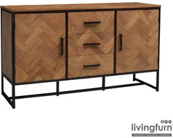 Livingfurn - Dressoir Accent 145cm - Teakhout