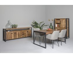 Livingfurn - Dressoir Nairobi 210cm - Mangohout