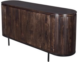 Livingfurn dressoir Noor 170x43x81 cm mangohout walnut