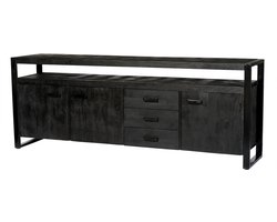 Livingfurn - Dressoir Norris - 210x80x45 cm - Mangohout