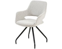 Livingfurn Eetkamerstoel Capp Beige Lodge - set van 2