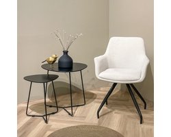 Livingfurn Eetkamerstoel Duke Beige - Set van 2