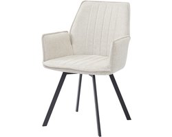 Livingfurn Eetkamerstoel Louise Beige