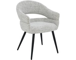 Livingfurn Eetkamerstoel Megan Bisque Oasis - Set van 2