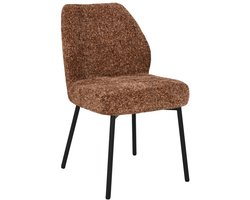 Livingfurn Eetkamerstoel Tess Bordeaux - Set van 2
