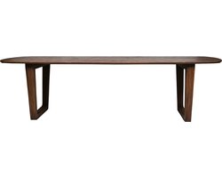 Livingfurn - Eetkamertafel Cortez - Bruin - Mangohout - 270 cm