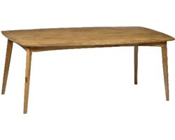 Livingfurn - Eetkamertafel Elias - 220cm - Mangohout - Bruin
