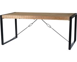 Livingfurn - Eetkamertafel Nairobi - U-Pot - Mangohout - 220x100 cm