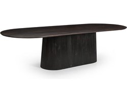 Livingfurn - Eetkamertafel Salvator Walnut 300cm - Mangohout