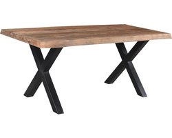 Livingfurn - Eetkamertafel Tree - X-Poten - Mango Hout - 220 - Bruin