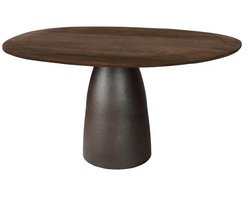 Livingfurn eettafel Brix Marron 120x140x76 cm mangohout espresso