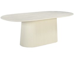 Livingfurn eettafel Patou 180x90x76 cm ovaal mangohout