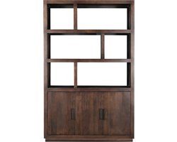 Livingfurn - Kabinetkast Jaxx Brown 145cm - Mangohout