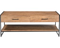 Livingfurn - Salontafel - Elin 120cm - Bruin, Zwart