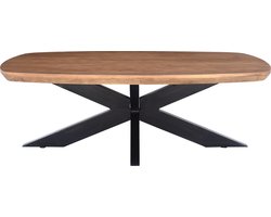 Livingfurn - Salontafel Jesper 120cm - Mangohout / Gecoat Staal