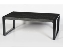 Livingfurn - Salontafel Norris - 110x60x45 cm - Mangohout / Gecoat Staal