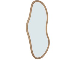 Livingfurn Spiegel Sophie XL - Organisch Bruin Staal - 80x4x170cm