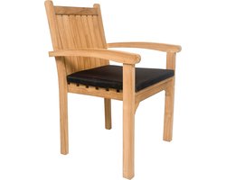 Livingfurn - Tuinstoel Marco - Bruin - Teakhout