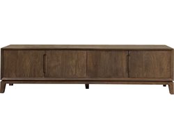 Livingfurn - TV meubel Cortez - 210x55x40 cm - Mangohout