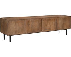Livingfurn - TV meubel Elan - 180x50x40 cm - Mangohout