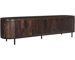 Livingfurn tv meubel Noor 210x43x56 cm mangohout walnut