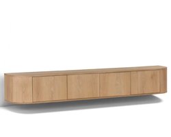 Livingfurn tv meubel Novero zwevend 220x35x33 cm eiken