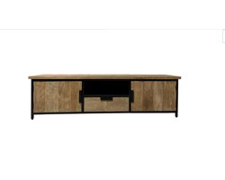 Livingfurn - TV Meubel Tomar 180cm - Teakhout