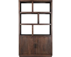 Livingfurn - Vitrinekast Jaxx Brown 120cm - Mangohout
