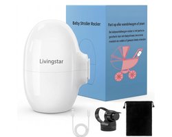 Livingstar® Baby Rocker 2.0 - 2026 model - Baby Rocker voor Kinderwagen - Babywipstoel - Baby Swing - Automatisch Schommelen - Incl. Reistas & USB kabel