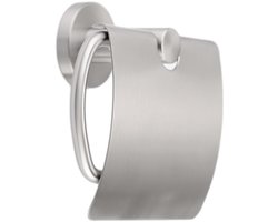 Livinq Toiletrolhouder met klep - Toiletrol Houder Met Klep RVS - Wc Rolhouder - RVS Geborsteld PVD